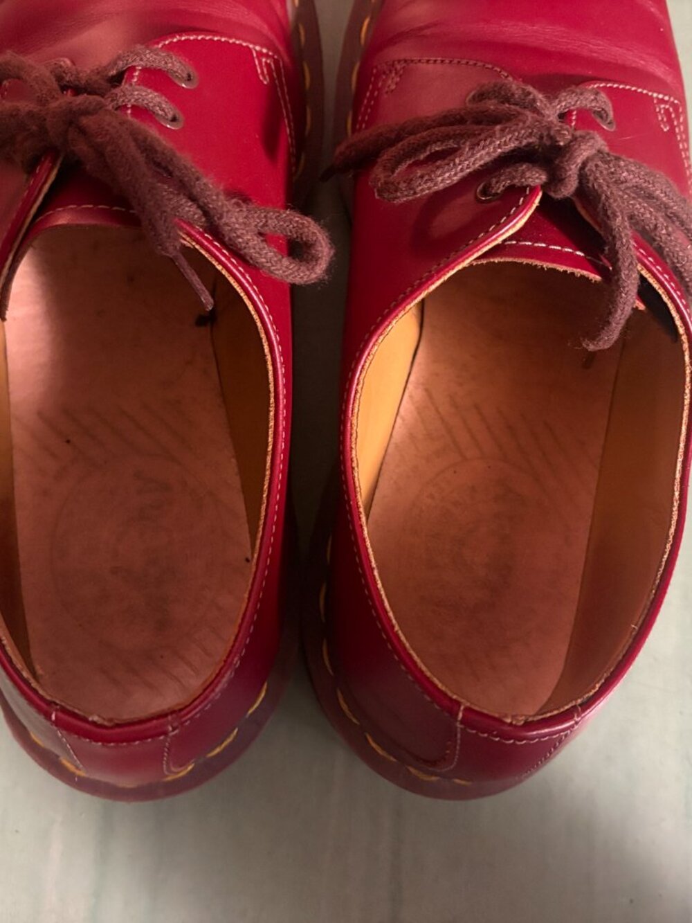 Vintage Womens Dr. Doc Martens 1461 Oxblood Oxford Shoe UK 5 US Size 7 England - Picture 5 of 10